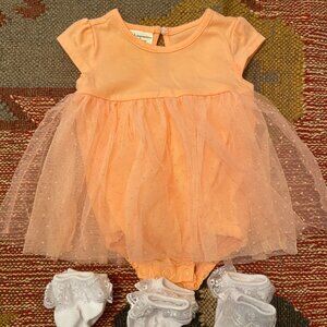 Baby Girl Tutu Dress w/ Ruffle socks